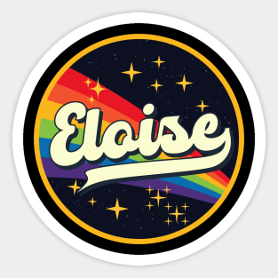 Eloise // Rainbow In Space Vintage Style Sticker